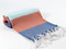 Carnival Turkish Towel Peshtemal Navy-Orange-Turquoise