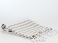 Lily Turkish Towel Peshtemal, Beige