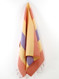 Carnival Turkish Hand Towel, Tea Towel, Headwrap, Orange-Yellow-Purple