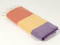 Carnival Turkish Hand Towel, Tea Towel, Headwrap, Orange-Yellow-Purple
