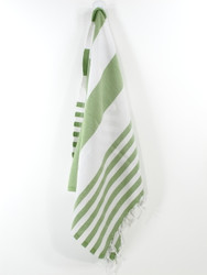 Lily Turkish Hand Towel, Tea Towel, Headwrap, Green