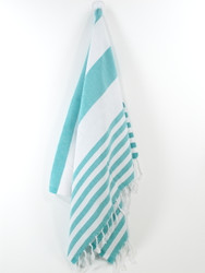 Lily Turkish Hand Towel, Tea Towel, Headwrap, Turquoise