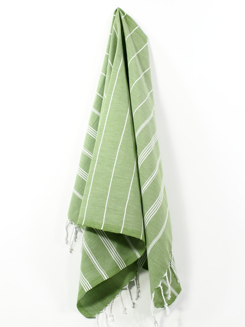 Classic Turkish Hand Towel, Tea Towel, Headwrap, Green