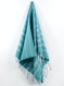 Classic Turkish Hand Towel, Tea Towel, Headwrap, Turquoise