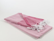 Horizon Turkish Towel, Peshtemal, Pink