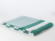 Coral Turkish Towel, Peshtemal, Green