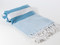 Coral Turkish Towel, Peshtemal, Turquoise