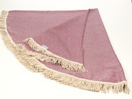 Diamond Round Turkish Towel, Peshtemal, Burqundy