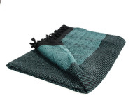 Diamond Double Throw, Blanket, Turquoise