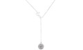 Love Y Necklace in Sterling Silver with Swarovski Elements