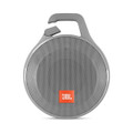 Gray JBL Clip Plus + Splashproof Portable Bluetooth Speaker