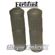 Top Quality FORTIFIED Lambretta GP / DL GREY RUBBER HANDLEBAR GRIPS
