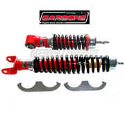 Carbone Italian Top Quality Vespa Small Frame RED & BLACK SHOCK ABSORBERS SET