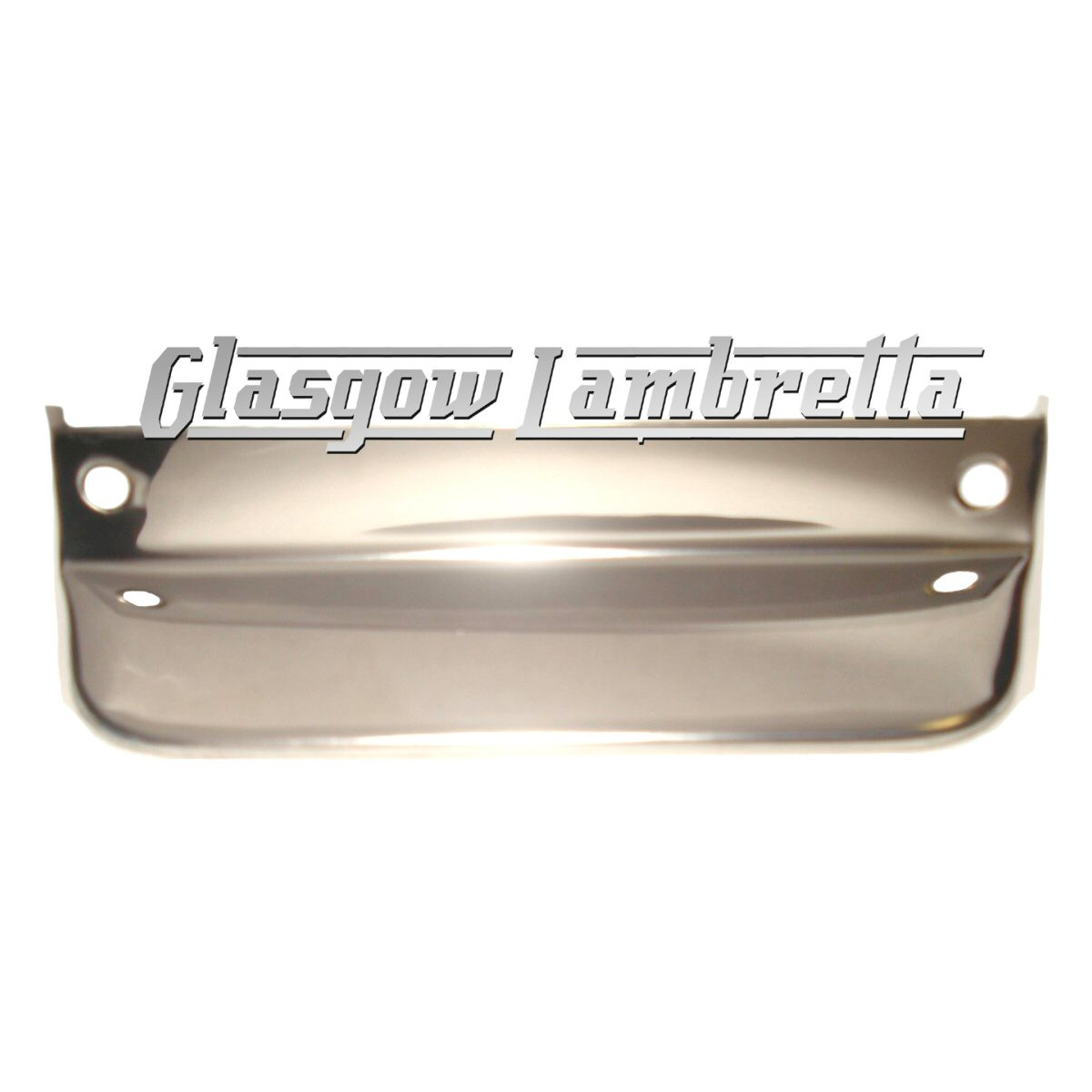Vespa Polished Stainless Steel 6 5 Reg Number Plate Splash Protector Glasgow Lambretta