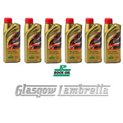 HALF CASE 6 x 1 Litre ROCK OIL SYNTHESIS 2 RACING F/S 2T ENGINE OIL + Free OIL MEASURE JUG