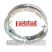 Single FORTIFIED Vespa / LML  Top Quality 350 x 10 CHROME SPLIT WHEEL RIM Italian Spec