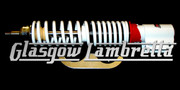 CARBONE VESPA PX, T5 & LML Italian Top Quality WHITE FRONT SHOCK ABSORBER
