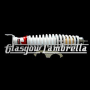 Carbone Italian Top Quality Vespa Small Frame WHITE SHOCK ABSORBERS SET