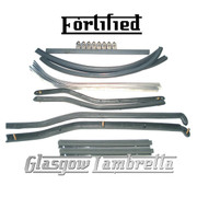 FORTIFIED Lambretta Series 3 COMPLETE GREY FLOOR KIT + FIXINGS Li, TV, SX & Special