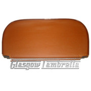 Lambretta Fasten On BACKREST PAD in TAN for 27.5cm Cuppini style racks