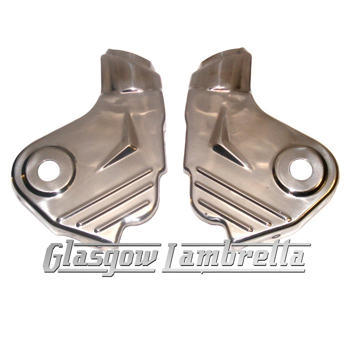 Lambretta Series 2 3 Gp Polished Stainless Steel Fork Covers Embellishers Li Tv Sx Special Glasgow Lambretta