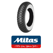 MITAS B13 400 x 8 Whitewall Single for Lambretta LD, D, LC etc 
