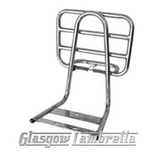 Vespa PX, T5 / LML Scooter POLISHED STAINLESS STEEL BACKREST & FOLD DOWN RACK