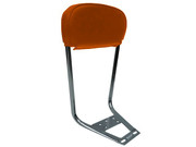 Lambretta Series 2, 3 & GP POLISHED STAINLESS STEEL BACKREST with TAN PAD Li, TV, SX, Special