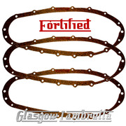 Set of 3 FORTIFIED Lambretta Series 2, 3 + GP 1mm, 1.5mm & 2mm CORK SIDE / CHAIN CASE GASKETS UK Made Li, TV, SX