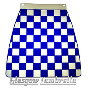 Lambretta NAVY BLUE & WHITE CHEQUERED MOULDED MUDFLAP Li/TV/SX/GP etc