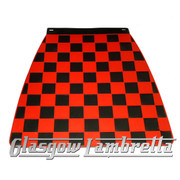 Vespa / LML BLACK &  RED CHEQUERED MOULDED MUDFLAP