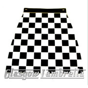 Vespa / LML BLACK & WHITE CHEQUERED MOULDED MUDFLAP