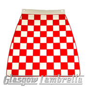 Scomadi / Royal Alloy RED & WHITE CHEQUERED MOULDED MUDFLAP