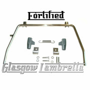 FORTIFIED Lambretta Series 2 Li / TV POLISHED STAINLESS STEEL STAND + GREY FEET, SPRING, HOOKS