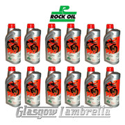 FULL CASE 12 x 1 Litre ROCK OIL PP2 SEMI-SYNTHETIC 2T ENGINE OIL + Free OIL MEASURE JUG