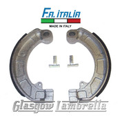 FA ITALIA Vespa Rally / Super / Sprint etc Set of REAR BRAKE SHOES