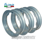 Set of 3 x Lambretta 10" Italian SILVER SPLIT WHEEL RIMS by FA ITALIA Li, TV, SX, Special, GP