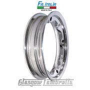 Single Lambretta 10" TUBELESS WHEEL RIM in HIGHLY POLISHED FINISH Italian by FA Italia Li, TV, SX, Special, GP