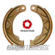 Lambretta Series 1, 2 & 3 Scooter FRONT BRAKE SHOES by MAKINO Race Compound Li/TV/SX/Special