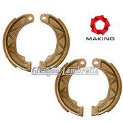Lambretta Series 1, 2 & 3 FRONT & REAR BRAKE SHOES SET by MAKINO Race Compound Li/TV/SX/Special