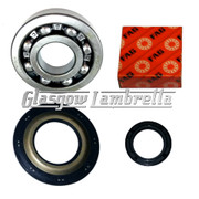 Vespa T5 NADELLA / FAG HIGH LOAD CRANKSHAFT BEARINGS + SEALS Main + Flywheel