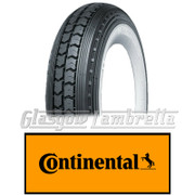 Single CONTINENTAL LB 400 x 8 WHITEWALL SCOOTER TYRE for Lambretta LD, D, LC etc
