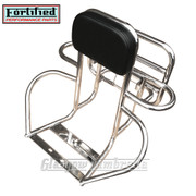 FORTIFIED Lambretta Series 1,2,3 & GP POLISHED STAINLESS STEEL 4 in 1 BACKREST, RACK, WHEEL HOLDER & SIDE BARS