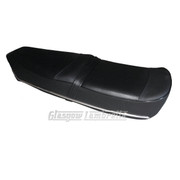 Lambretta PEGASUS STYLE BLACK SEAT WITH STAINLESS TRIM for all Li/TV/SX/GP models