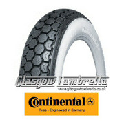 Single Continental K62 WHITEWALL 350 x 8 Tyre