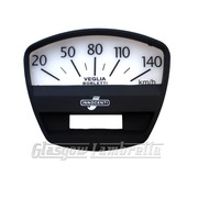 Lambretta GP 125/150/200 Scooter BLACK SPEEDO / SPEEDOMETER FACE 140km/h