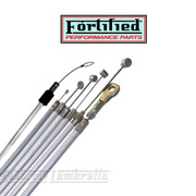 Vespa PX, T5 & LML 2T Disc Model GREY TEFLON LINED FRICTION FREE CABLE SET