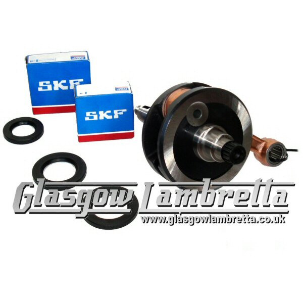 Lambretta Li S1 S2 S3 125 150 Sx Italian Mec Crankshaft Skf Fag Bearings Seals Kit Glasgow Lambretta