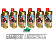 Half Case 6 x 1L ROCK OIL SYNTHESIS 2 INJECTOR F/S 2 STROKE ENGINE OIL