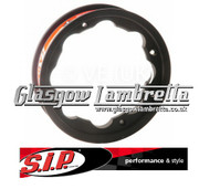 S.I.P. Lambretta Tubelees Wheel Rim Black Single
